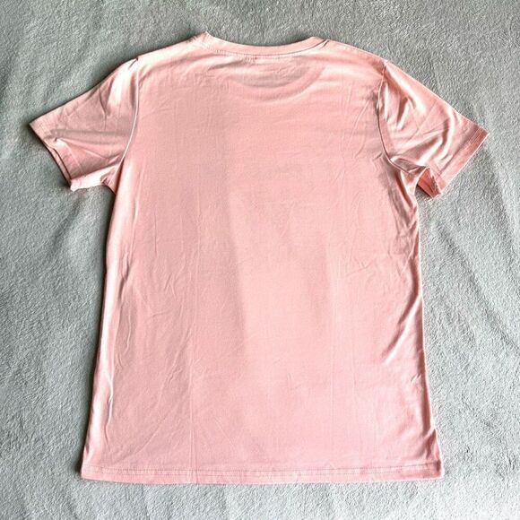 Never Too Old For Fairytales graphic Pink Cotton T-shirt - Picture 9 of 9